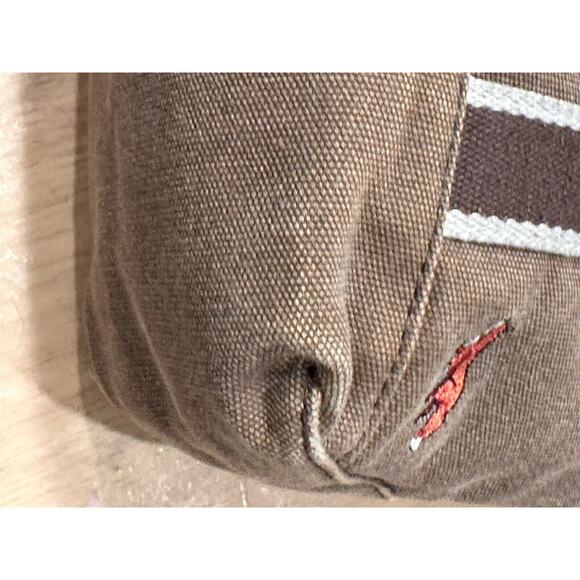 L.L. Bean Women's Foxes Print Canvas Embroidered Tote Bag Purse Brown Tan - Picture 11 of 16